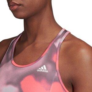 adidas Damen Designed to Move Allover Print Bustier S in Pink