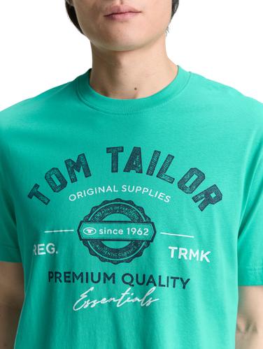 T-Shirt mit Logo-Print XL Regular Fit - Peacock Green