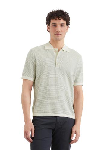Poloshirt Strick regular Weiß XXL