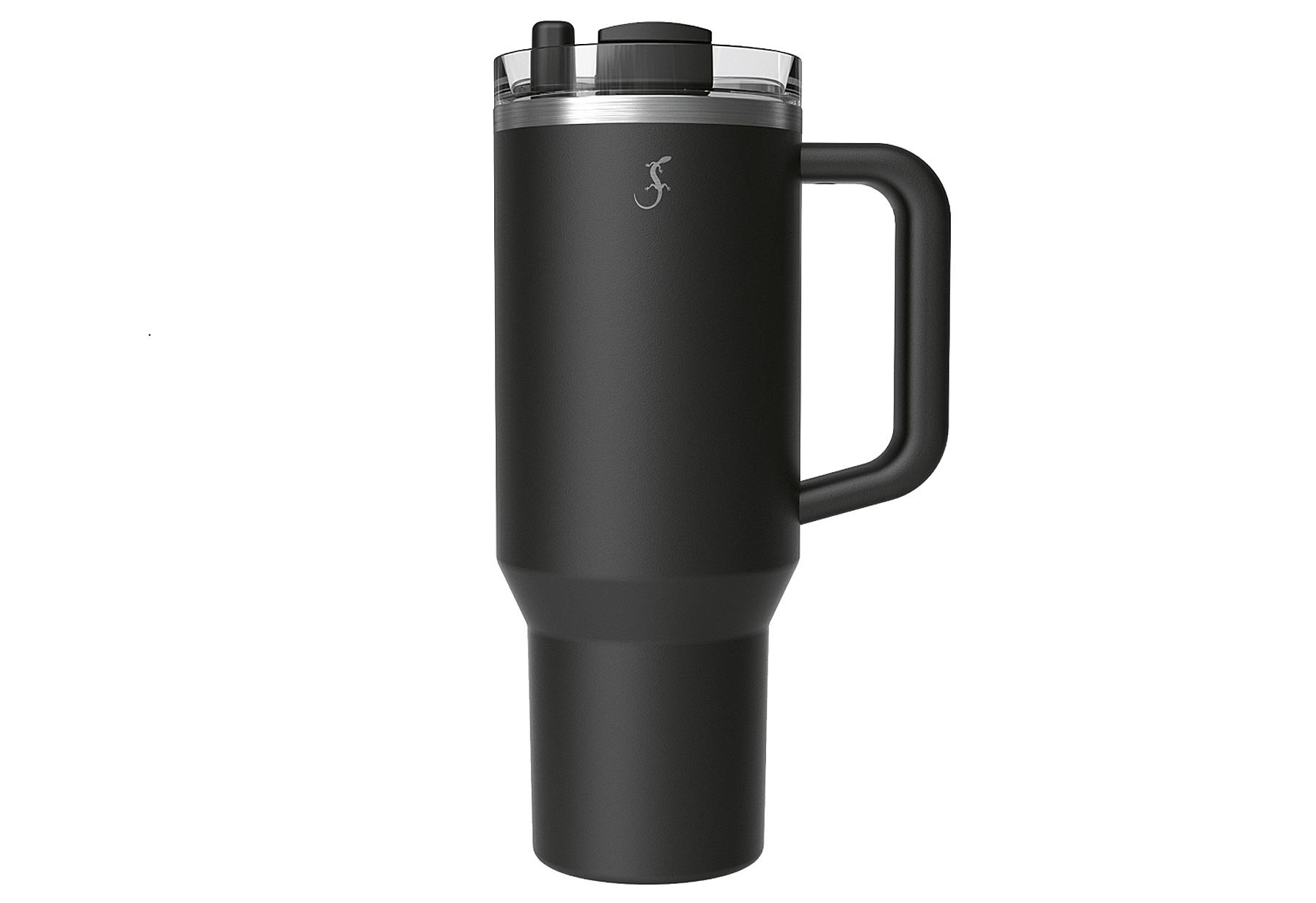 Isolierbecher 'Big Cup' mit Trinkhalm