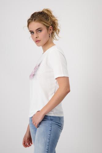 T-Shirt mit Strasssteinen 40 - Off-white