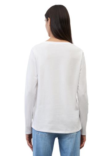 Longsleeve regular Weiß S