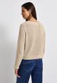 Glitzernde Strick-Look Jacke Beige 42