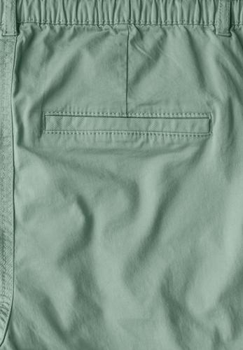 Twill Shorts im Washed-Look L - Matcha Green