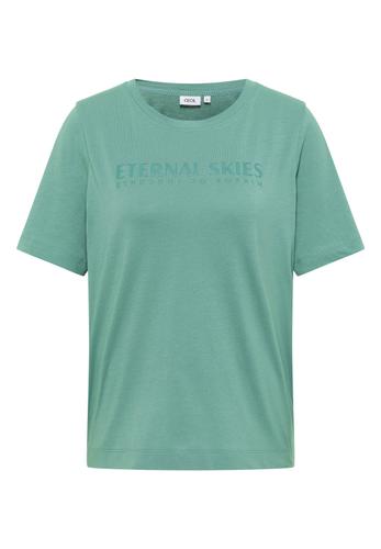 T-Shirt mit Wording Artwork M - Jewel Green