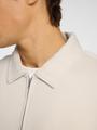 SLHRELAX-EMANUEL SOFT POLO ZIP SWEAT EX XL Locker geschnitten - Oatmeal