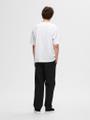 SLHLOOSEOSCAR SS O-NECK TEE NOOS Weiß L