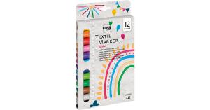 Textilmarker medium Junior, 12er Set