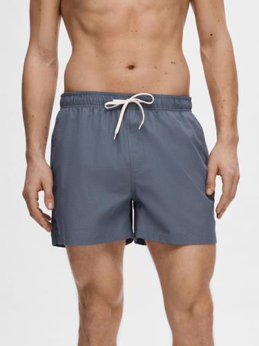 SLHCOOPER-SEERSUCKER SWIMSHORTS XXL Komfort Fit - Bering Sea