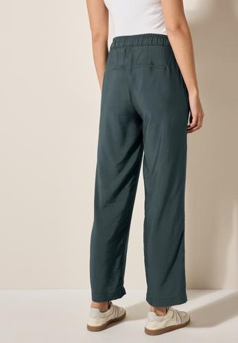 Wide Leg Strukturhose L/30 - Slate Khaki