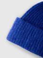 SLFLULU WOOL BLEND KNIT BEANIE NOOS ONE SIZE - Dazzling Blue