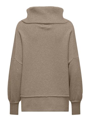ONLHAZEL LS COWLNECK RP KNT Braun L