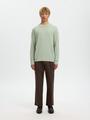 SLMTORINO LS KNIT CREW NECK NOOS L Normal geschnitten - Aqua Gray