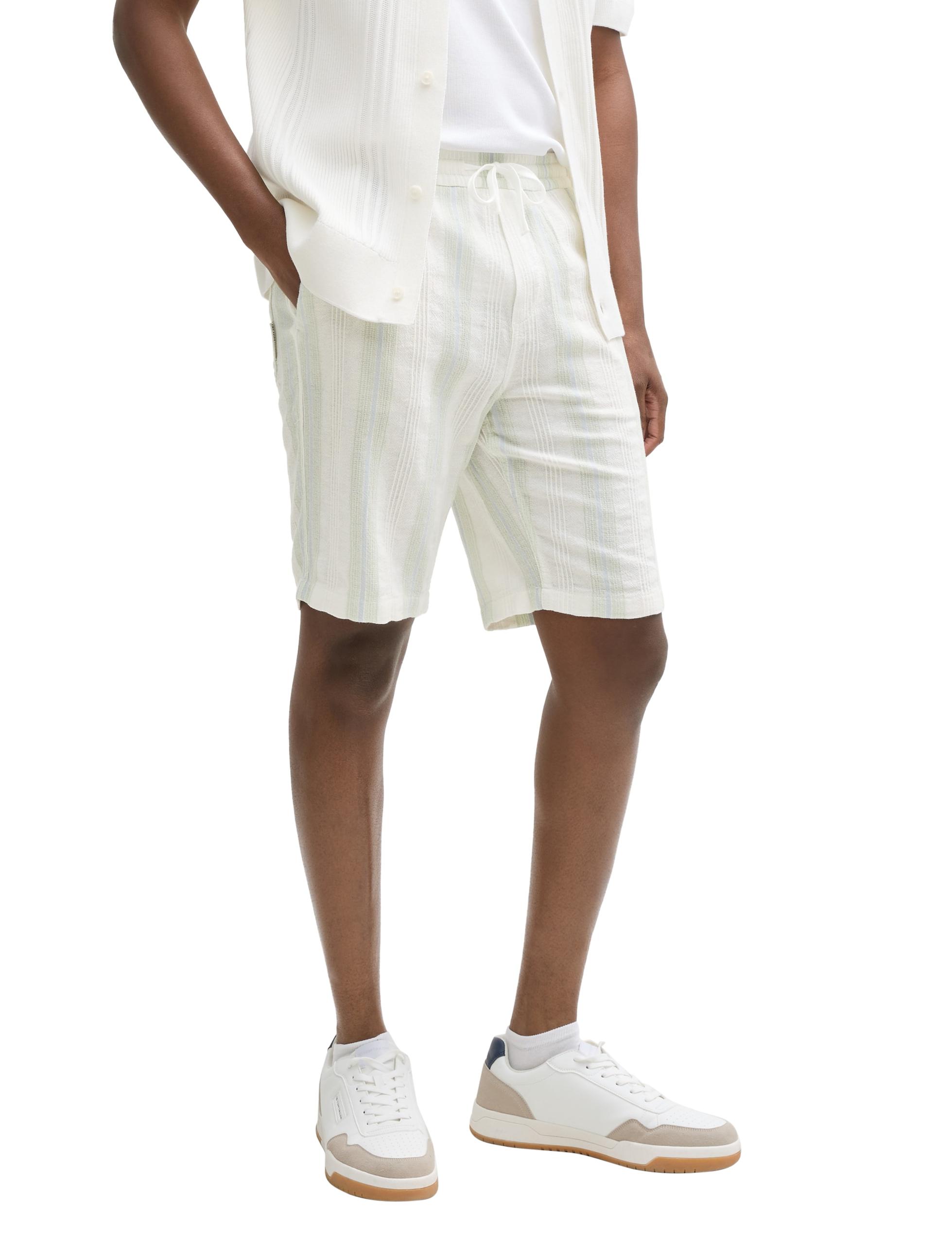 Relaxed Fit Shorts aus Baumwolle XL Relaxed Fit - Off White Big Structure Stripe