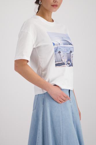T-Shirt mit Print 40 - Cream