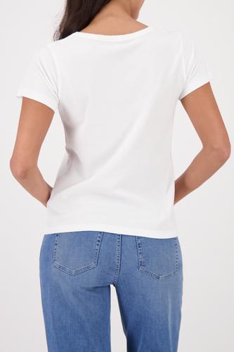 T-Shirt mit Pinguin Print 38 - Off-white