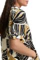 Kleid mit Leinenanteil 36 Regular Fit - Neutral Cut Leaves Design
