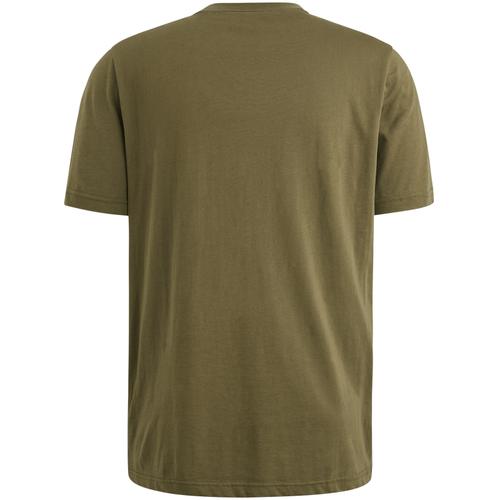 Short sleeve r-neck single jersey L - Beech