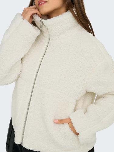 ONLASPEN LIFE TEDDY JACKET OTW L - Cloud Dancer