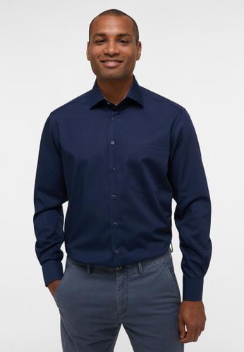 Original Shirt Popeline Langarm 42/Langarm - 65cm COMFORT FIT - Navy