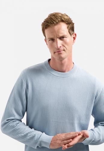 Pullover Crewneck Rib XXL Regular Fit - Dusty Blue