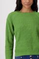 Strickpullover mit Perlfangmuster 42 - Avocado