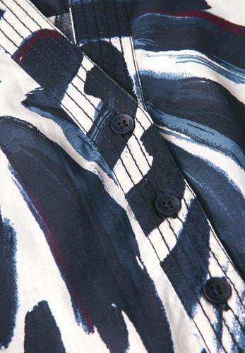Gemusterte Tunika L - Urban Dark Blue