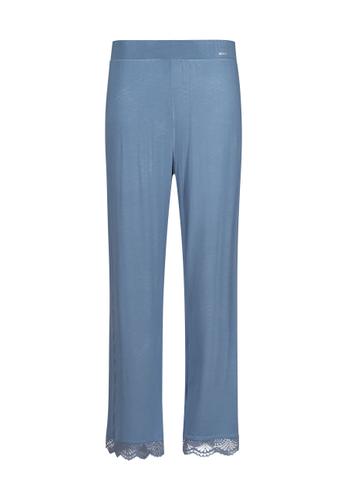 Skiny Damen Hose lang Night In Mix & Match 38 - Faded Denimblue