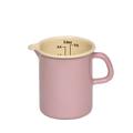 Messbecher emailliert 0,5 l rosa/bunt
