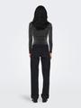 ONLAMERA L/S GLITTER BODY JRS XS - Black