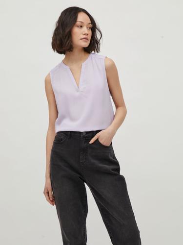 VIROMA V-NECK S/L TOP - NOOS 36 Normal geschnitten - Pastel Lilac