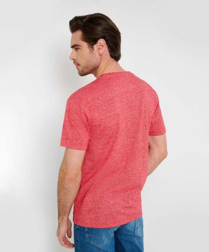 Style Timmy M Rundhalsausschnitt, Modernes T-Shirt, Rundhals, Aufgesetzte Brusttasche, Gerader Schnitt - Signal Red