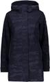 CMP Damen LONG JACKET FIX HOOD 40 in Schwarz