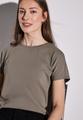 Shirt in Unifarbe Braun 40