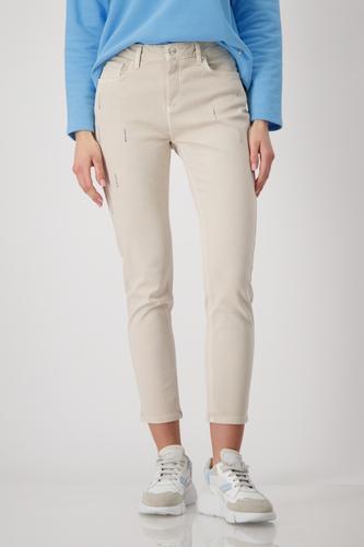 Jeans mit Strasssteinen 36 - Warm Sand