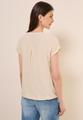 Kurzarmbluse in Unifarbe L - Pearl Beige