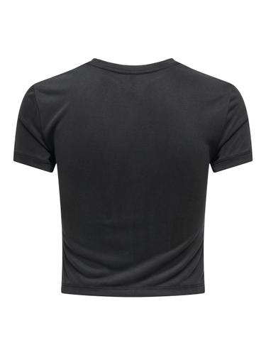 ONLHANNAH S/S O-NECK SHORT TOP JRS XS Normal geschnitten - Black