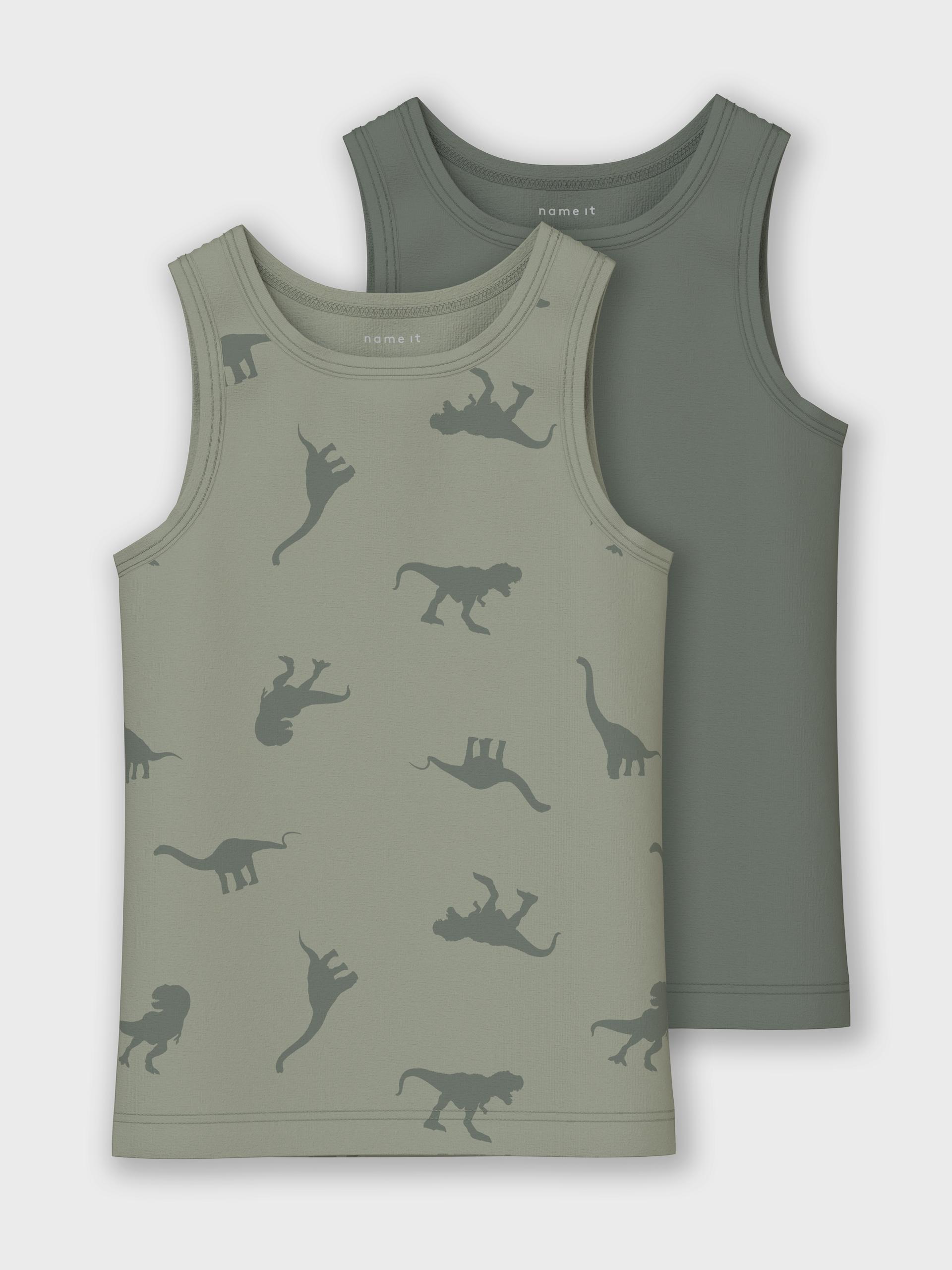 NMMTANK TOP 2P AGAVE GREEN DINO NOOS 86 - Agave Green