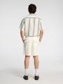 SLHLOOSE-ATLAS SHORTS S Locker geschnitten - Egret