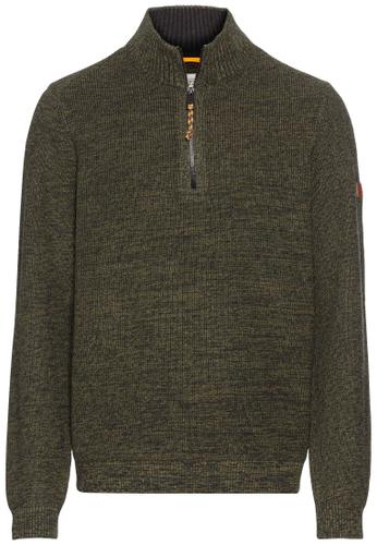 Stricktroyer aus Baumwollmix M Regular Fit - Leaf Green