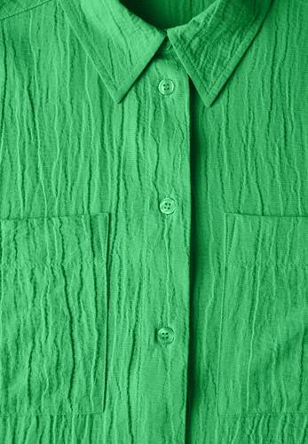 Strukturbluse L - Iced Neon Green