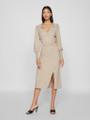 VICOMFY L/S COLLAR RIB KNIT DRESS - NOOS Braun L