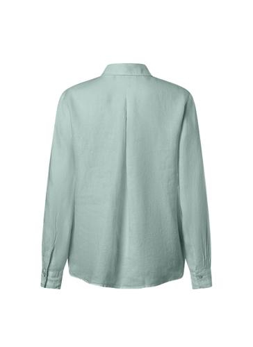 Bluse 1/1 Arm Straight Fit - Light Aqua