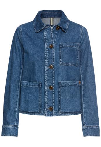 Jeansjacke aus Baumwolle 36 Regular Fit - Mid Blue Used