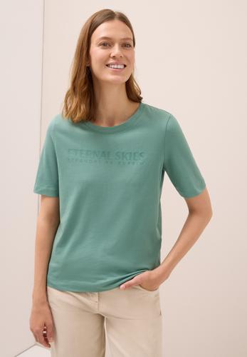 T-Shirt mit Wording Artwork M - Jewel Green