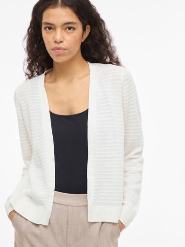 VILOLLO SHORT L/S KNIT CARDIGAN - NOOS L Normal geschnitten - White Alyssum