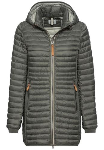 Quilted jacket made from recycled polyamide - Oliv / 44