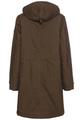 Mantel mit fester Kapuze 42 Relaxed Fit - Dark Khaki