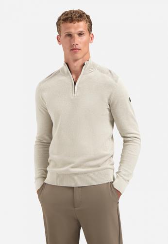 Pullover Half Zip Plated Structure Knit XXXL Regular Fit - Kit