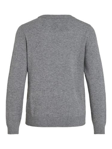 VIRIL O-NECK L/S KNIT TOP - NOOS